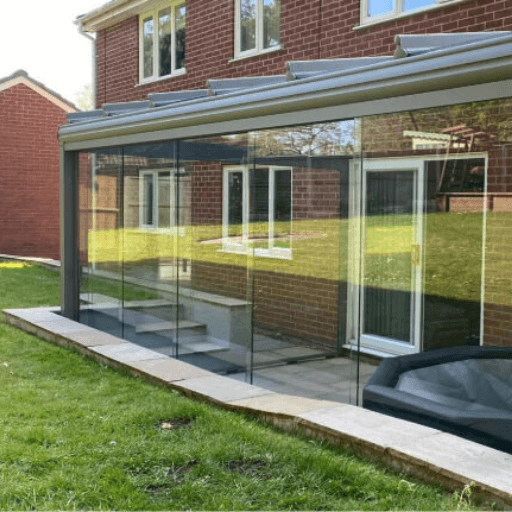 Glass-Integrated Garden Structure